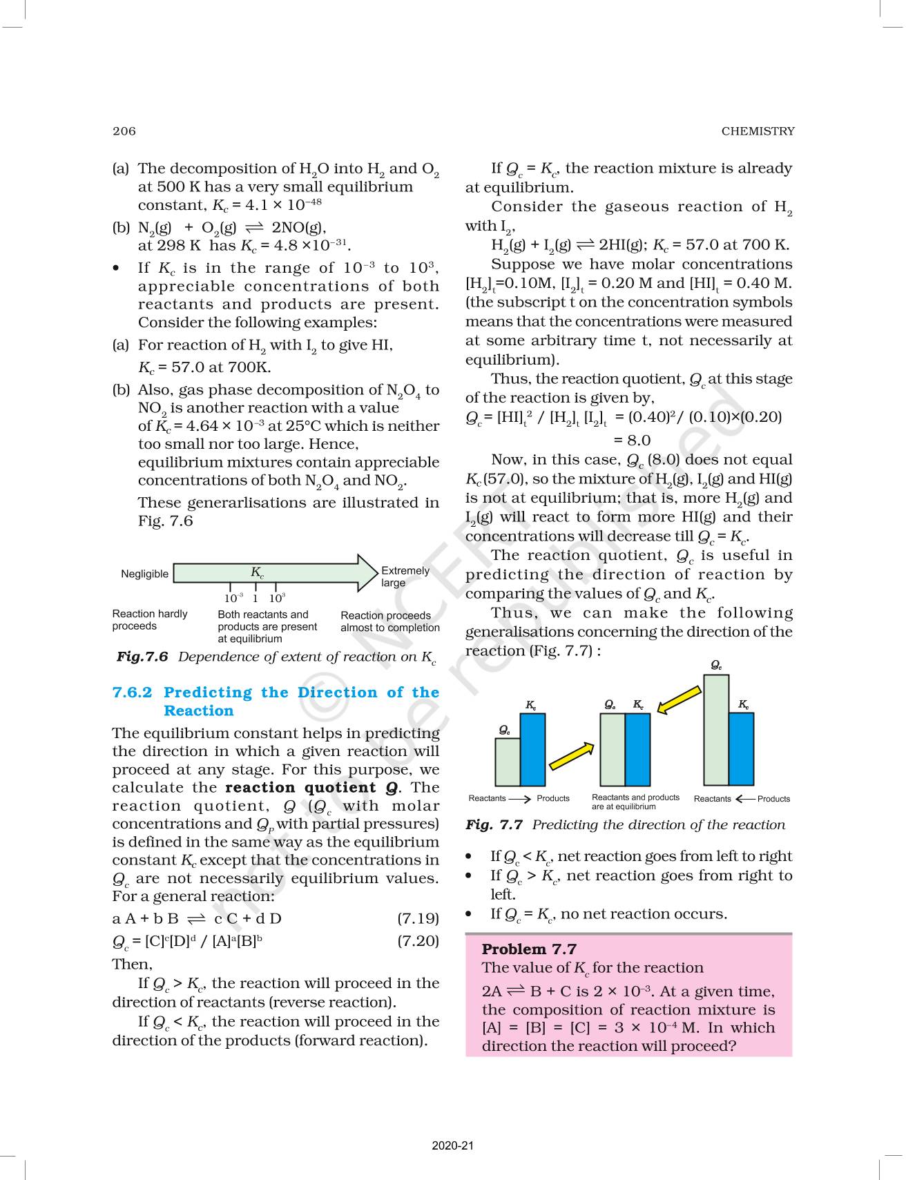 Equilibrium Ncert Book Of Class Chemistry Part I